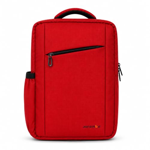 Image of CARAMBA CARRYMATE 26.5L Overnighter Laptop Backpack | Water Resistant Travel Bag with 15.6 inch Padded Laptop Sleeve, Trolley Strap & Dual Compartments for Office, Business, College Men & Women
