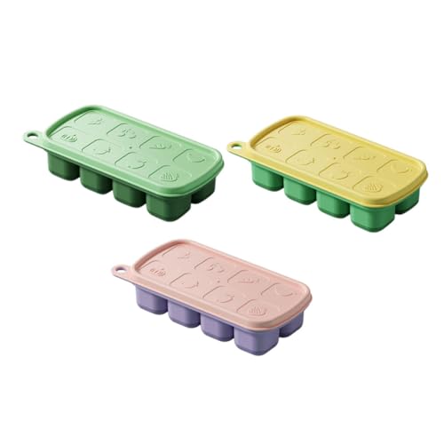 3 cubiteras Garneck con tapa y 8 compartimentos miniatura 1