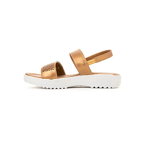 Image of Khadim's Adrianna Flat Platform Slingback Sandal for Girls (4.5-12 yrs)