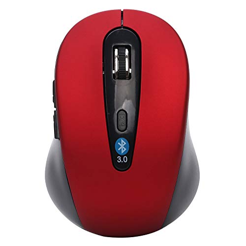 Souris sans fil portable Bluetooth rouge contre la fatigue du poignet pour cadre et entreprise