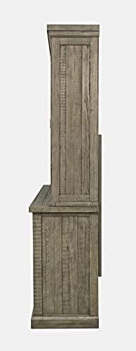 Jofran-Telluride-Rustic-Distressed-Pine-70-Four-Drawer-Sideboard-Buffet-Server-Server-and-Hutch-Driftwood-Grey Jofran Telluride Rustic Distressed Pine 70 Four Drawer Sideboard Buffet Server Server and Hutch Driftwood Grey