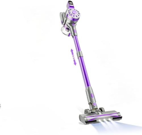 Image of WLOTPO Vacuum Cleaner for Home,Stick Vacuum Cleaner Cordless,Up to 35 Mins Runtime, Lightweight Vacuum for Hardwood Floor, Pet Hair