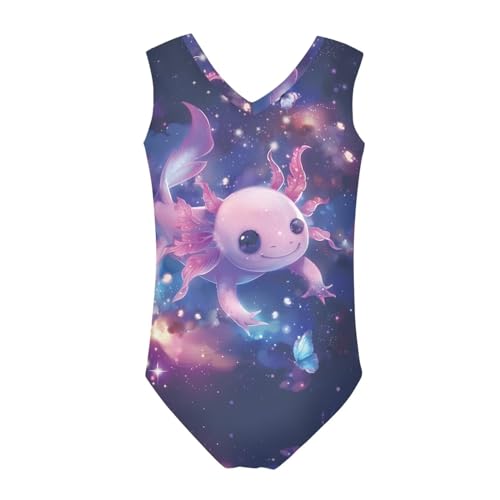Image of Biyejit Girls Leotards Dance Sport Wear Gymnastics One-Piece Swimwear for Kids 3-14 Years