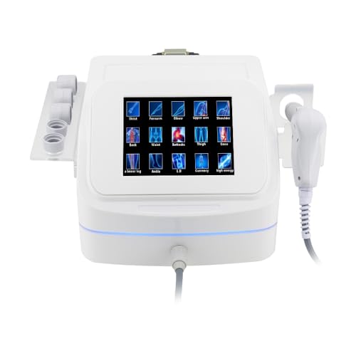 Shockwave Therapy Machine Muscle Pain Relief Bone Tissue Regeneration ESWT Shock Wave Device Back Waist Leg and Golf Elbow Relief Pain Non-Invasive Side Effects