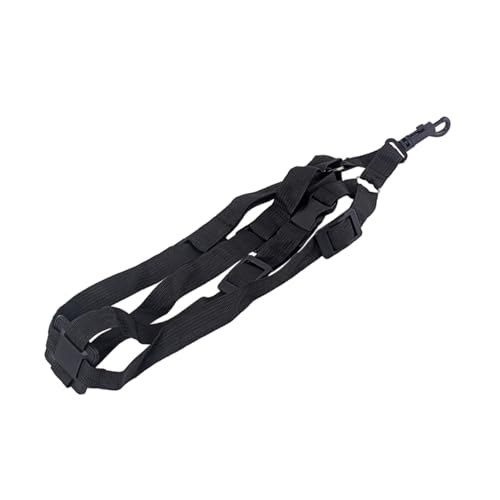 Holibanna Adjustable Saxophone Harness Shoulder Strap Soft Durable Design for Alto Tenor Soprano Easily Installed Weight Dispersing for Comfort Black