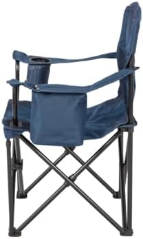 Aygaz XXL Çelik Katlanır Kamp Sandalyesi, Lacivert Bardak Tutuculu Piknik sandalyesi, 150 kg Kapasiteli Çantalı Kamp Sandalyesi, Portatif Plaj Sandalyesi - Görsel 4