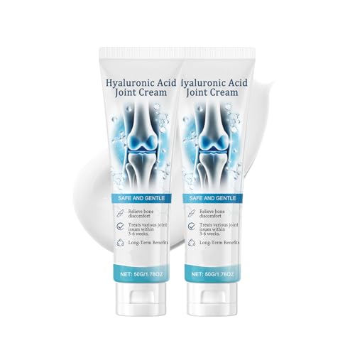 2PCS Hyaluronsäure Gelenkcreme - Joint Support Cream and Bone Care Creams- Pflegecreme zur Unterstützung der Gelenkgesundheit -Sanftes ernährt body cream den Körper