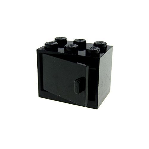 Preisvergleich Produktbild 1 x Lego System Schrank schwarz 2x3x2 Tür links Kiste 4533 4532a