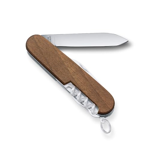 Victorinox Huntsman Wood Swiss Army Knife, Medium, Camping Pocket Knives, Multi Tool, 13 Functions, Large Blade, Saw, Wood