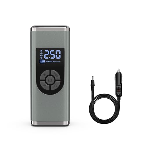 Aerotor Non Chargeable Electric Tyre Inflator for Car & Bike | Digital Display | 12V DC Portable Air Compressor | LED Light | Auto Shutoff