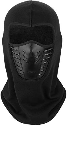 Image of V3E Unisex Winter Warm Balaclava Face Mask Bicycle Camping Ski Outdoor Masks Washable,Windproof Motorcycle Balaclava Outdoor Sports (Black)