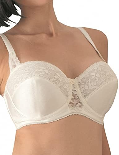 Carnival Women's Full Figure Strapless Lace Bra, Ivory