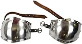 MEDIEVAL CRAFT Elbow Armor Set/Couters LARP Reenactment Silver, Medium