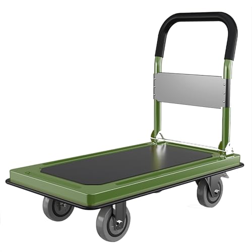 Carretilla plegable con ruedas 360° para uso diverso miniatura 1