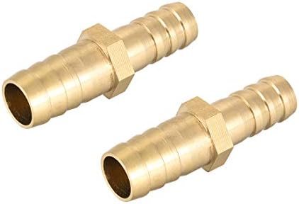 Veda 2 X 10 Mm Auf 1/2 Zoll BSP Gewinde Massiv Messing Schlauchendstück