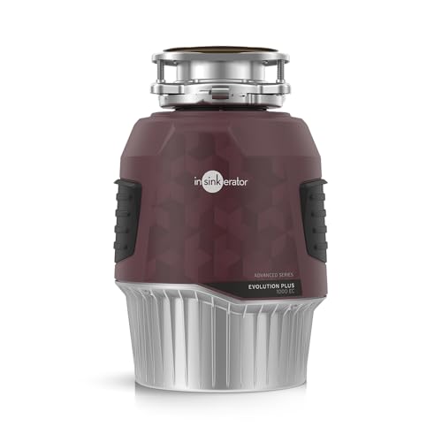 InSinkErator Evolution Plus 1000 EC Food Waste Disposal Unit with Air Switch - Continuous Feed Waste Disposal Unit for Sink Use - Kitchen Sink Accessories and Gadgets - 31.2 x 20.9 x 20.9 cm