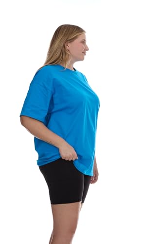 BILLIONHATS 6 Pack Womens Oversized Cotton T-Shirts, Crew Neck Short Sleeve Baggy Loose Tops Oversize Tees Color Assorted4