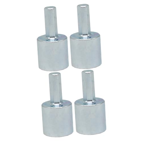 JECOMPRIS 2 Series Adaptador De Conector Simulacros Perforar Adaptador De Gato De Nivelación Unidad Hexagonal De Gato De Tijera Acero Al Carbono Cromado Plata 2 Piezas*2