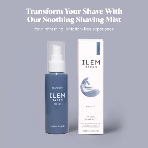Image of ILEM JAPAN Shave Mist for Men | After Shave Spray | Made in Japan | Best Before Oct 2026 | 100ml