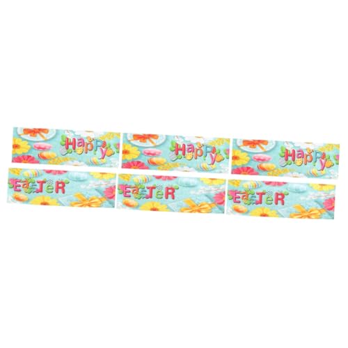 3 Pezzi Di Pasqua Banner Decorazione Di Ornamento Di Bandiere Immagine Oggetti Di Scena Di Per Le Foto Foto Sullo Sfondo Esterno Decorare