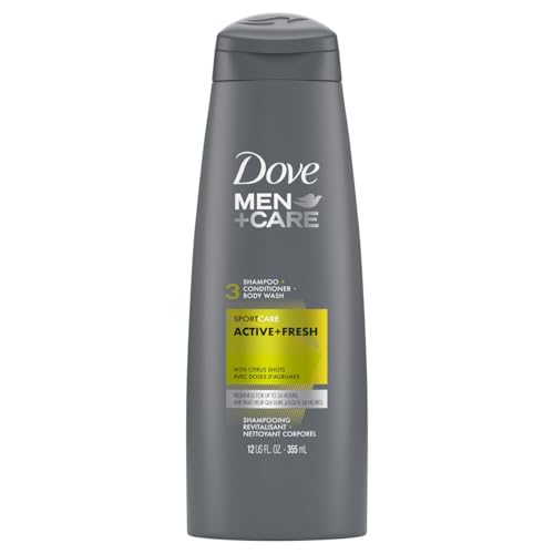 Dove, Men Care Sport Active Plus Fresh 3-In-1 Shampoo Conditioner Body Wash, 12 Ounce, 1 Count image 2