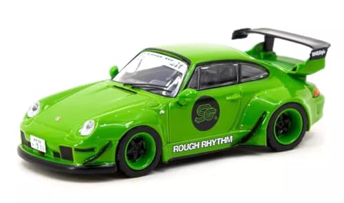 Tarmac Works 1/64 RWB 993 Rafrhythm Fuelfest Student Driver Verde