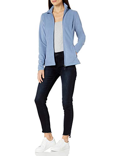 Amazon Essentials Women's Classic Fit Long-Sleeve Full-Zip Polar Soft Fleece Jacket, Cornflower Blue, X-Large