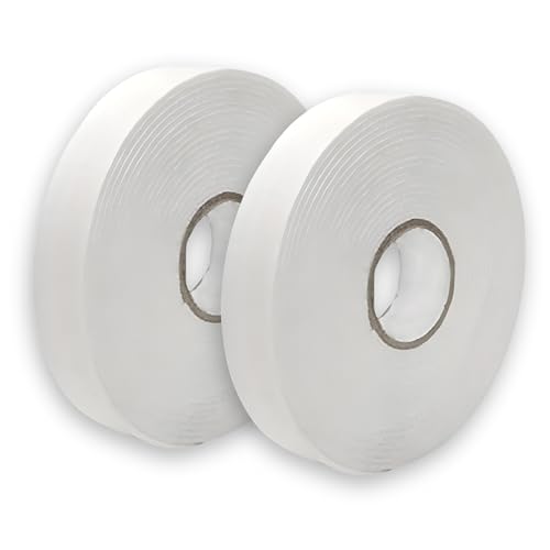 PARENCE.- Set de 2 cintas adhesivas de doble cara 5m potentes y resistentes/multifuncionales, multifuncionales / 500x2x0,15 cm - 2 piezas