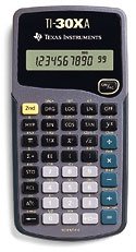 Texas Instruments TI-30 X A – TI-30 X A, calculatrice de bureau – Garantie : 1Y