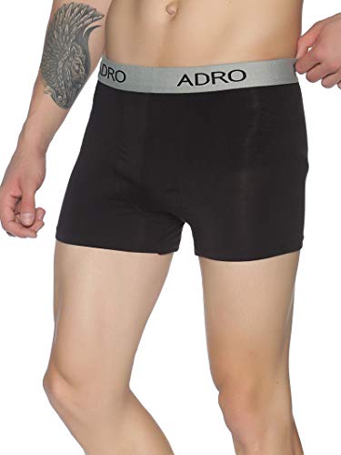 Image of ADRO Men's Solid Black Trunks