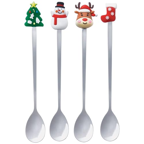 Festive Christmas Metal Spoons - 7