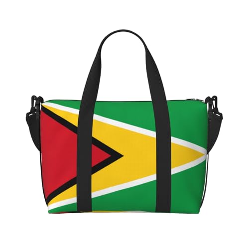 Flag of Guyana Printed women's handbag, portable crossbody bag, suitable for fitness, travel.
