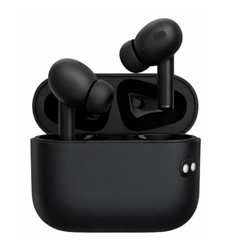 PrimeeVaultt Wireless In Ear Earbuds, Bluetooth 5.1 TWS Earphones With Built-in Mic, Long Playtime, Fast Charging, Smart Touch Control, 12mm Driver (Black)