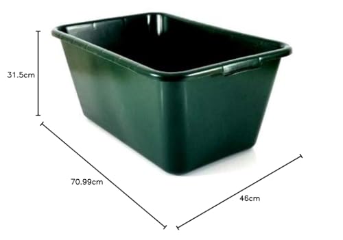 WKH-GMBH Wildwanne Kunststoffwanne Futterwanne Wassertrog 65 Liter Lebensmittelecht