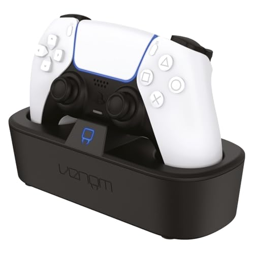 Venom PS5 Controller Turbo-Ladestation | Schnelles DualSense- & Edge-Ladegerät mit LED-Anzeige | Schnellladestation mit Smart-Schutz