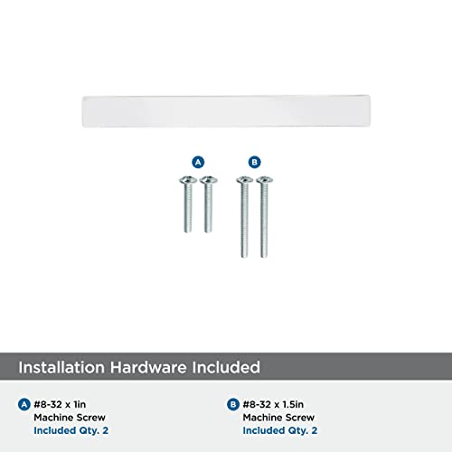 Image of Amerock | Cabinet Pull | Polished Chrome | 3 inch (76 mm) Center to Center | Monument | 2 Pack | Drawer Pull | Drawer Handle | Cabinet Hardware