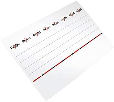 Amazon Com Rexel 2115550 Printable Spine Labels Plastic Lever Arch Files White Office Products