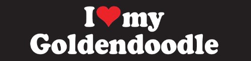 I Love Heart My Goldendoodle Dog White Vinyl Decal Sticker #TOP1