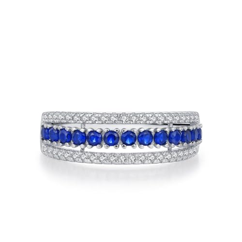 Bague argent pierre bleu blanc pour sublimer vos tenues de soirée chic - 6