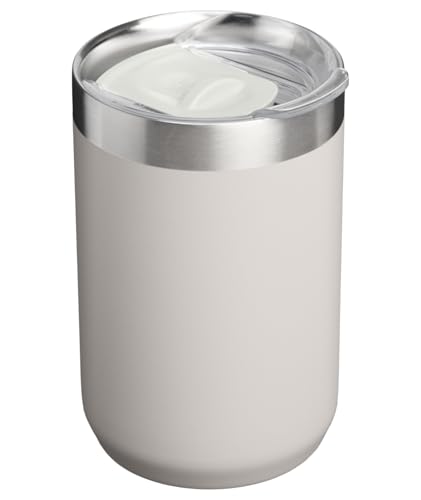 Image of STANLEY Everyday Camp Mug 12oz | Drink Through Lid | Cup for Coffee, Tea and Drinks | Insulated Stainless Steel Coffee Mug | BPA-Free | Ash