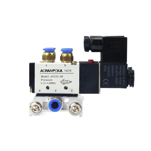 Électrovanne pneumatique 4V210-08 pour centraliser 4 circuits d'air comprimé - 2