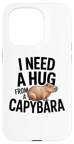 Funny I Need A Hug from a Capybara �X�}�z�P�[�X iPhone 15 Pro �p
