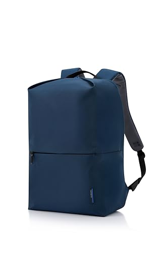 Image of Samsonite Lite-Geo Lightweight Durable Backpack with Smart Organization & Ergonomic Design for Business, Travel & Everyday Use- Blue