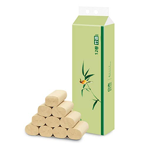 jinclonder Toilet Paper, Bathroom Kitchen Tissue Paper, Native Bamboo Pulp Coreless Toilet Paper, Nature No Aroma Or Pigment - Degradable Roll Paper For Workshop Restaurant