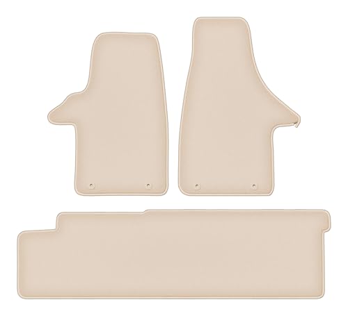 Tapis de sol en velours pour Transporter T5 Fortuna contre l'usure du plancher beige