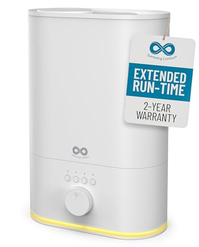 Upgraded Quiet Humidifier Large Room – Extended Run Time