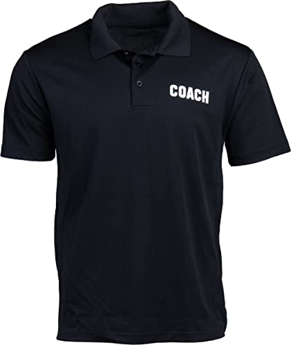 Coach | Coaching Polo Shirt - Royal Blue, Red, Green, Navy, Black Performance Men Women Collared Shirt