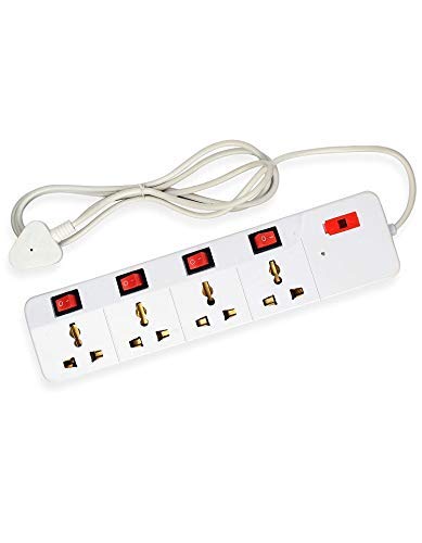 AMBERT| 4-Socket 4-Switch White abs Power Strip Board Surge Protection Universal Socket 3.5-Meter Cord Length-picture-34