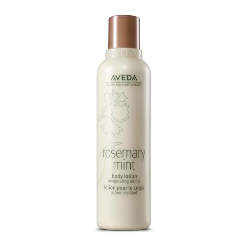 Aveda Rosemary Mint Body Lotion | Lightweight Cooling Lotion with Menthol | with Invigorating Aroma of Certified Organic Peppermint & Rosemary, 6.7 Fl Oz