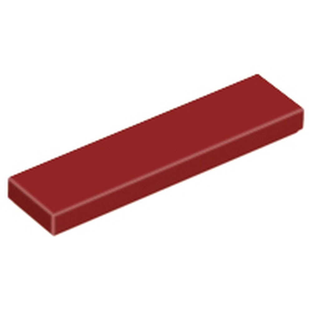 LEGO Part Tile 1 x 4, Part 2431, Part 2431, Choose Your Colour (Dark Red, 100, Bricks)